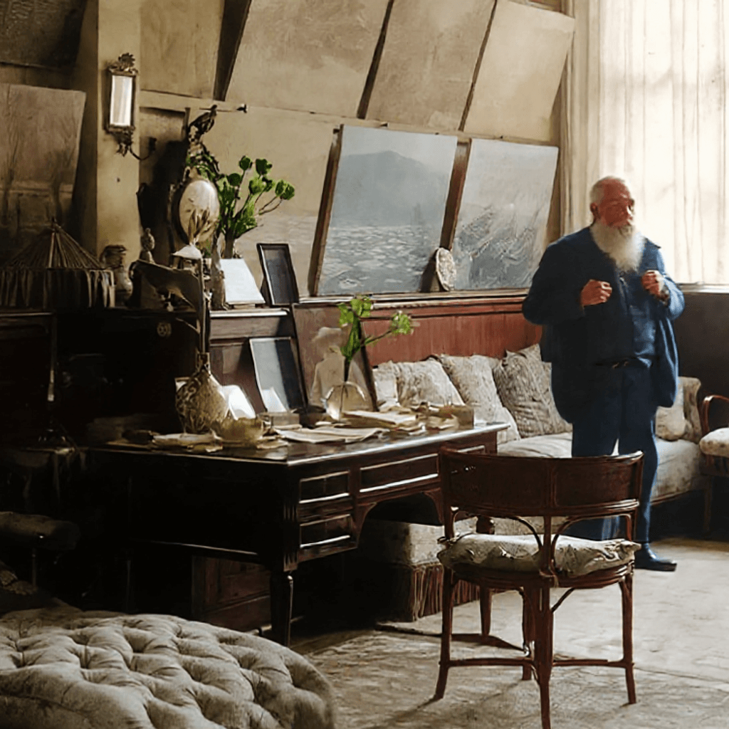 Vintage art photo - after restoration