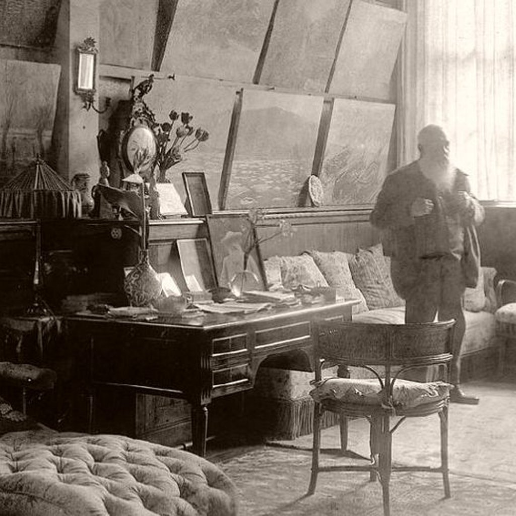 Vintage art photo - before restoration