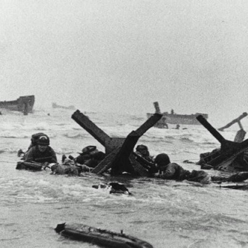 Vintage military photo - before restoration