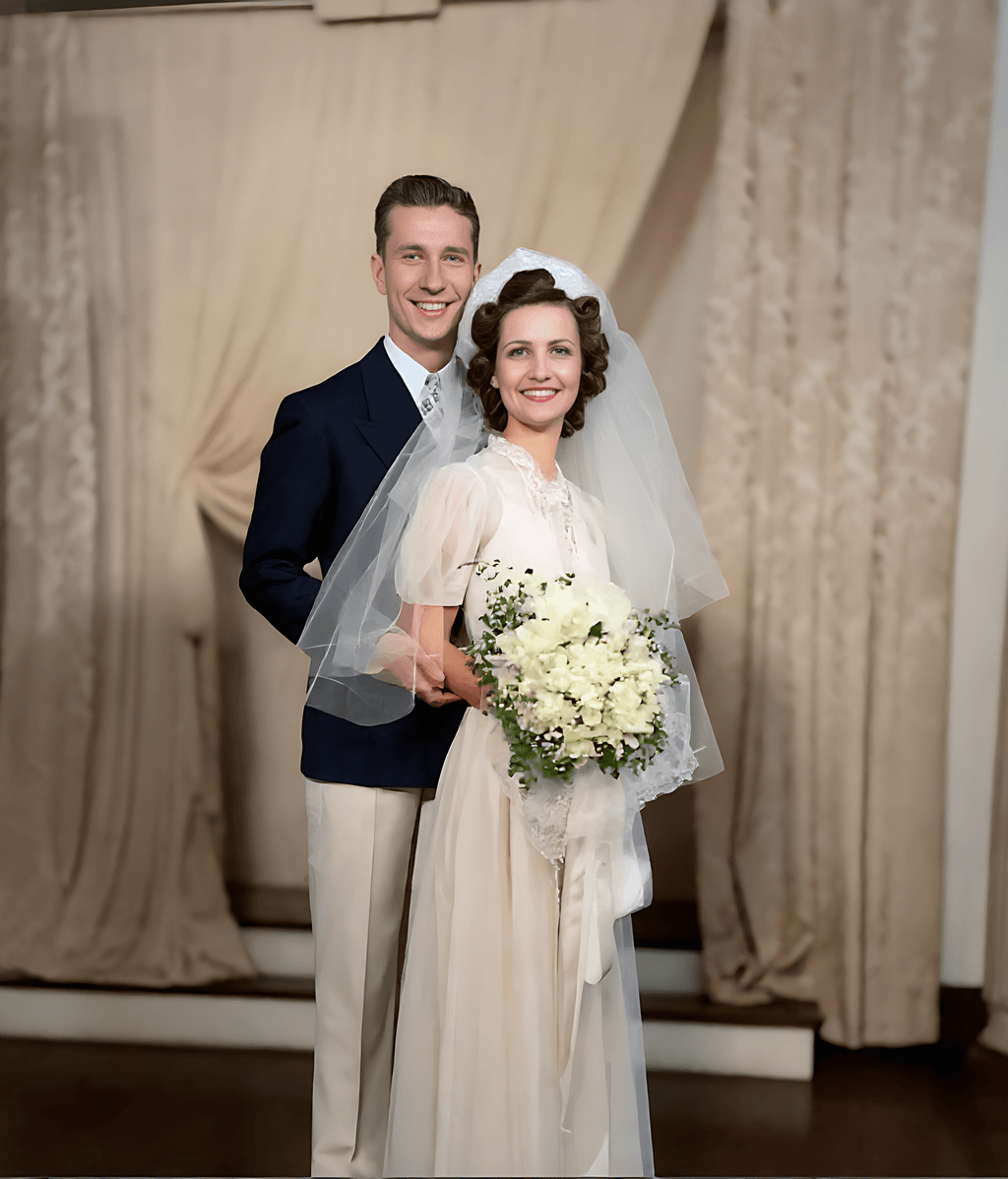 Wedding photo restoration - After